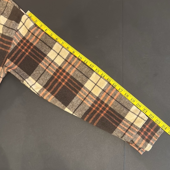 Oversized Lumberjack Brown Plaid Button Shirt - Picture 9 of 16